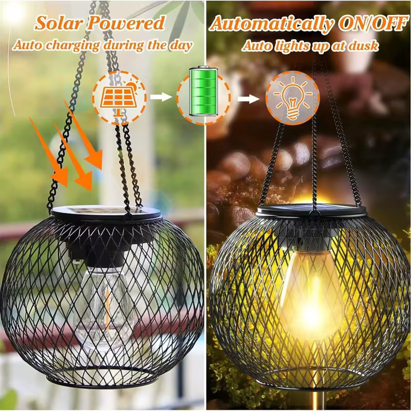 Rodonn™ SolarGlow Lantern – Decorative Outdoor Solar Lights