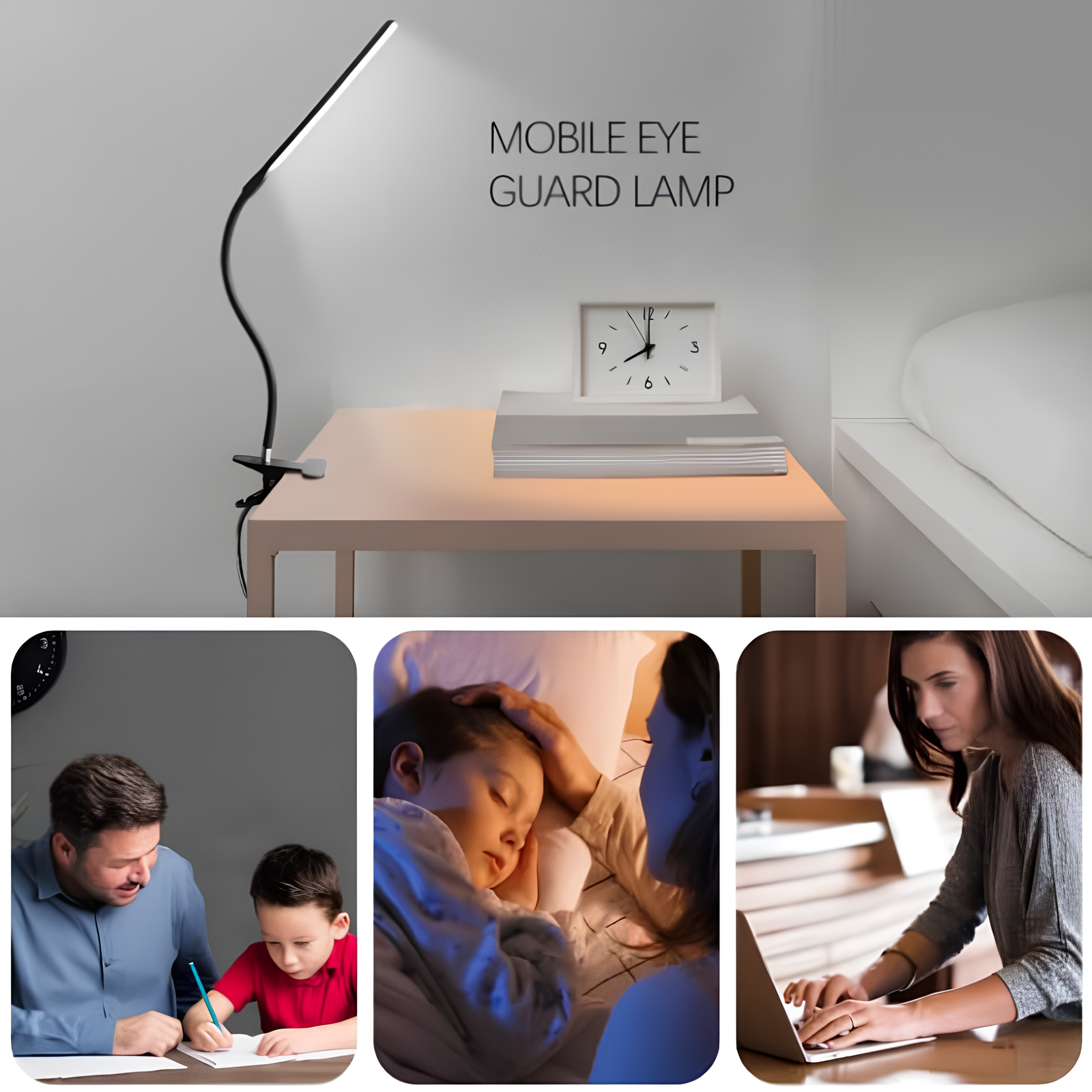 Rodonn™ GlowDesk – Eye-Caring LED Study Lamp for Reading